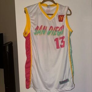 MLB San Diego Padres Manny Machado basketball jersey